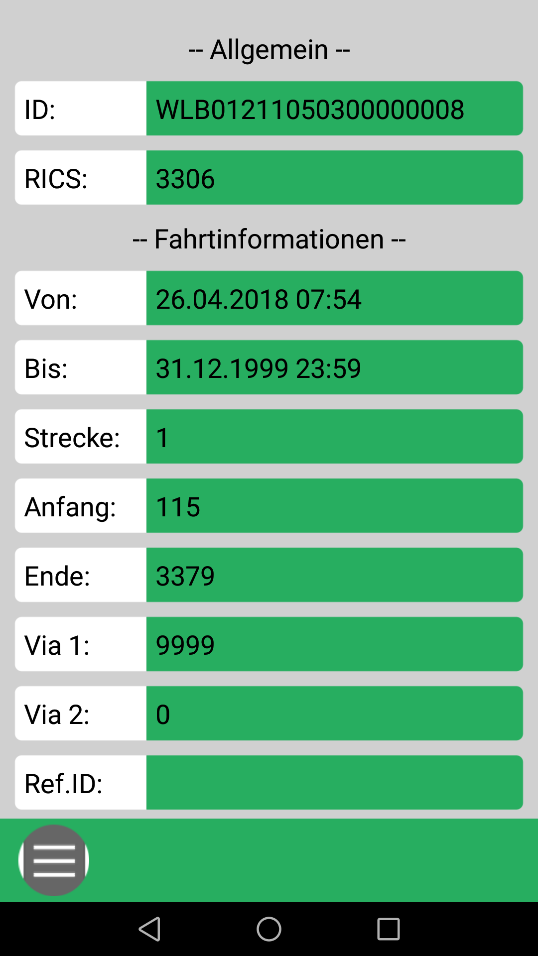 Zusätzliche Daten